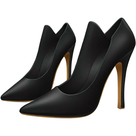 Black pointed heels emoji