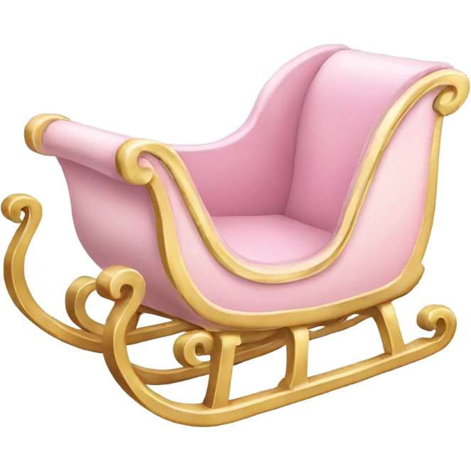 light pink sleigh emoji