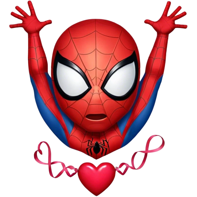 Spider-Man, happy Valentine’s Day emoji