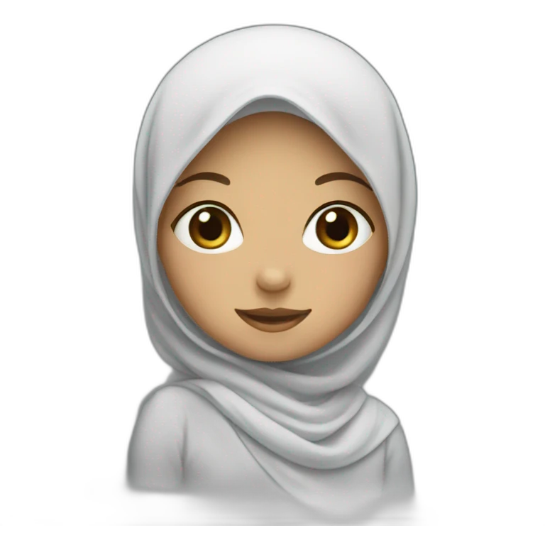 girl in hijab Welcomes emoji