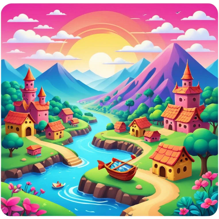 spam land magical landscape emoji