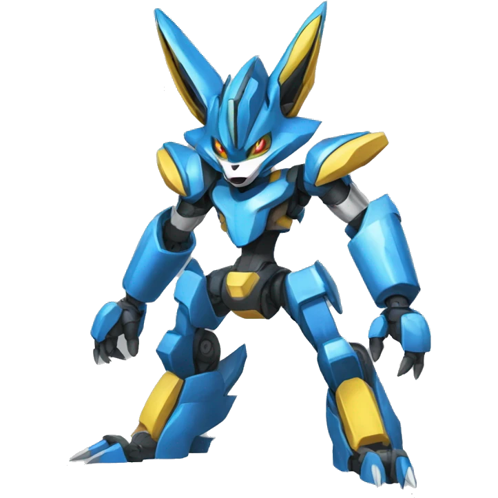 Lucario-Zeraora-medabot-Mecha full body emoji