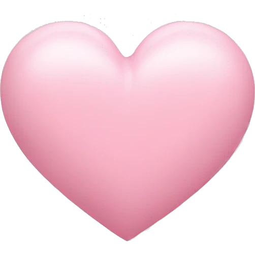 Light pink heart emoji