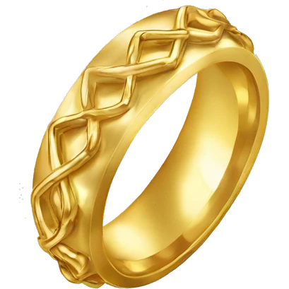 extravagant gold wedding ring  emoji