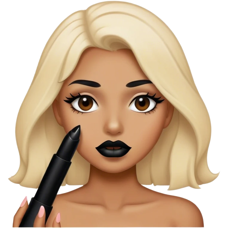 Black lipstick emoji