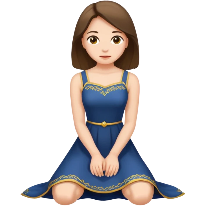 MN sitting on chair Woman kneeling emoji