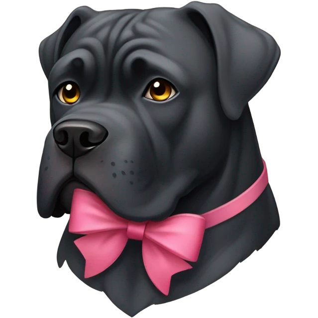 cane corso with a bow emoji