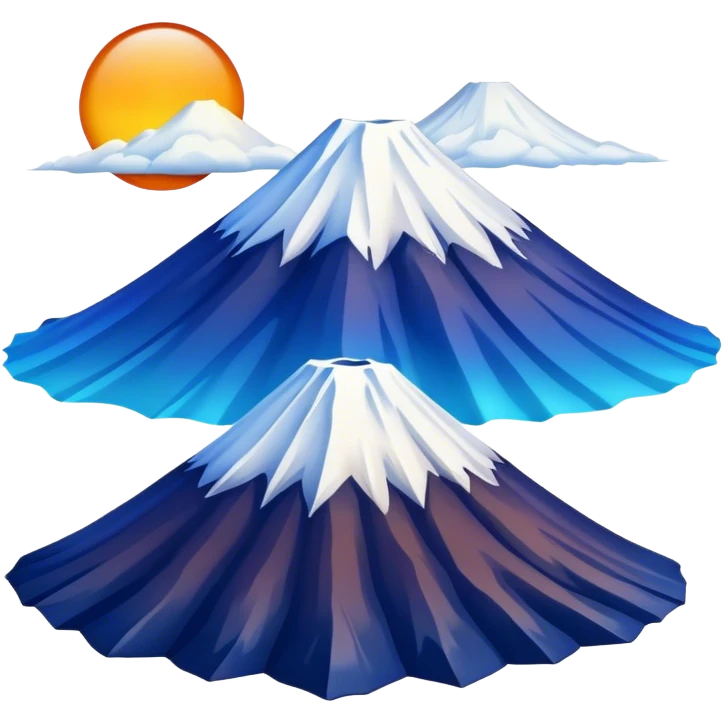 Cinematic Realistic Mount Fuji Emoji  emoji