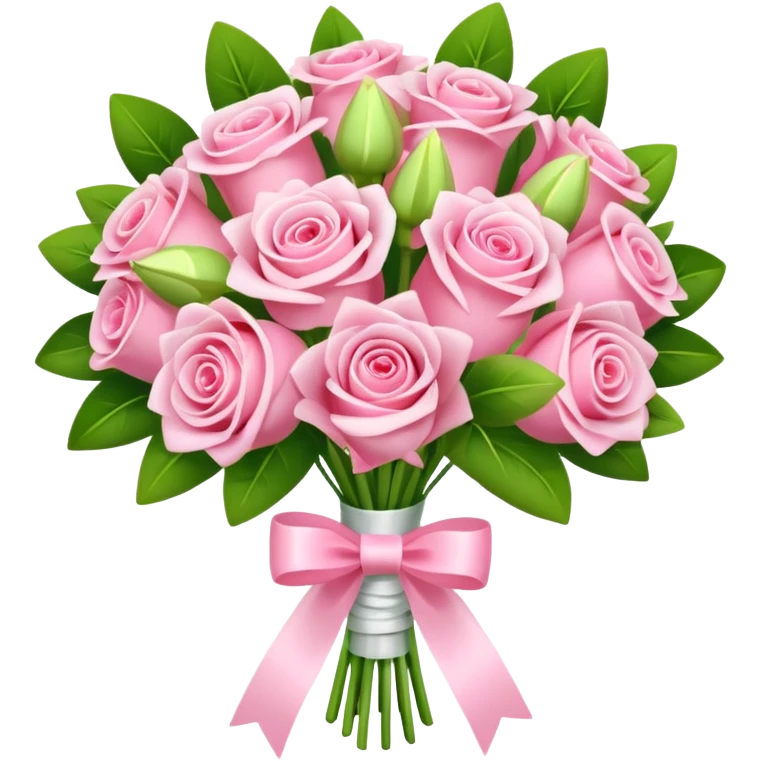 light green and pink wedding bouquet emoji
