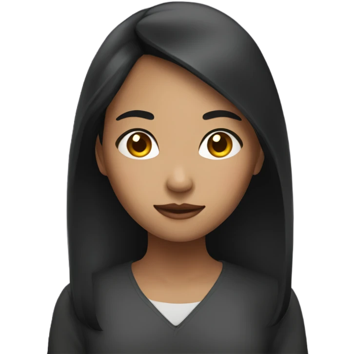 Dark  Asian girl  emoji