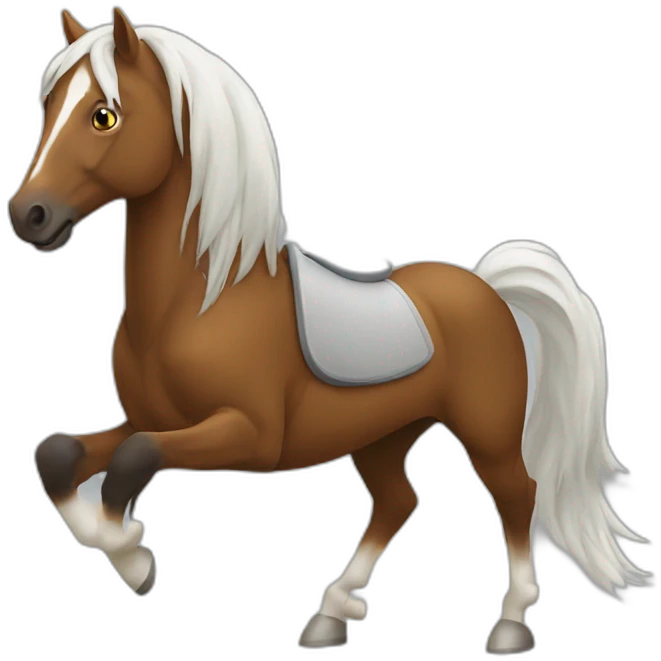Cheval qui a peur emoji