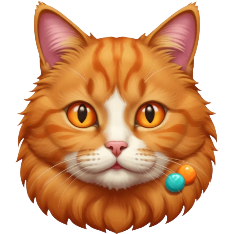 A cat with chicles est big emoji