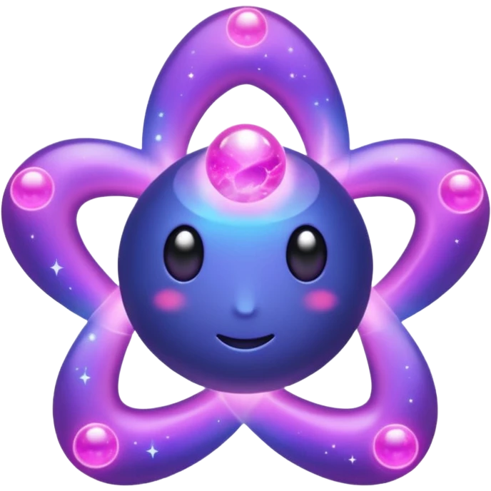 Pokemon legendary purple and pink cosmog emoji