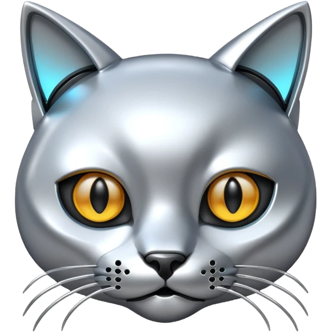 robot cat head emoji