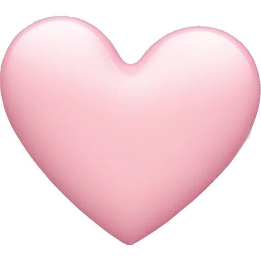 Pastel pink heart emoji