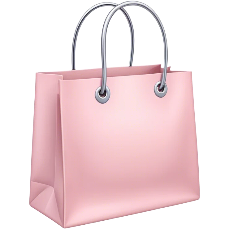 Pale Pink shopping bags emoji