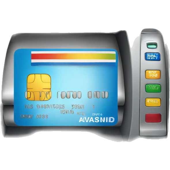 credit card going in atm emoji