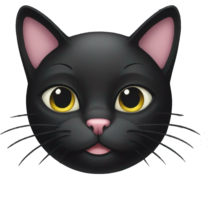 Black cat párty emoji