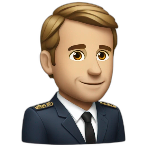 Macron drink coke  emoji
