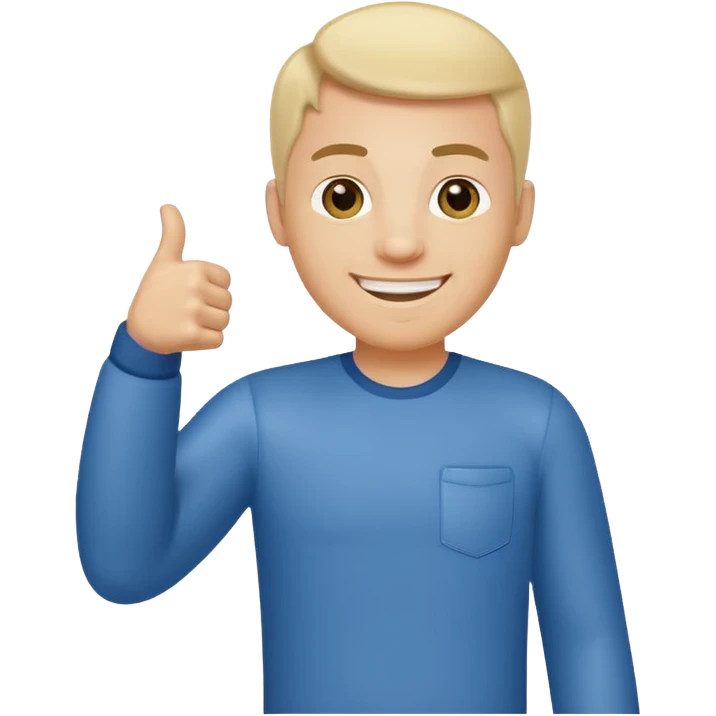 ligth man giving thumbs up full body emoji