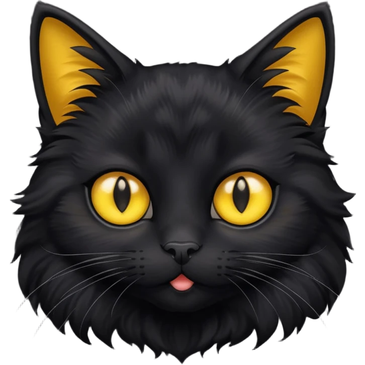 Cute black cat emoji