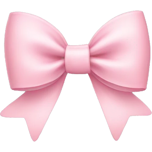 light pink bow emoji