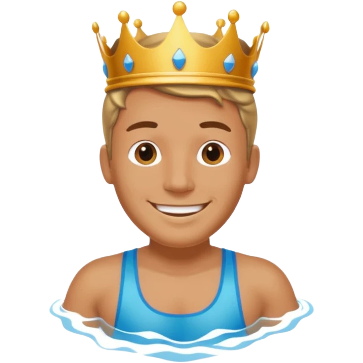 king in swimming costume  emoji