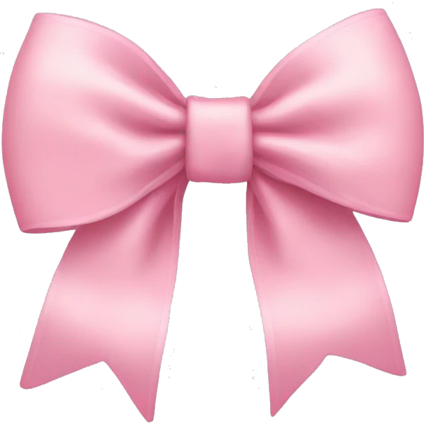 Baby pink bow  emoji