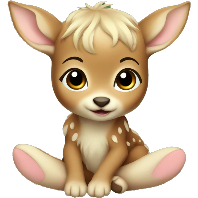 Fairy baby fawn emoji