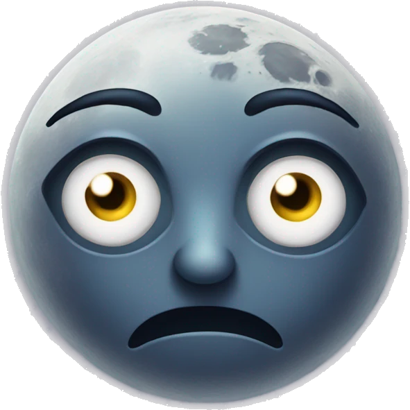 moon with eyelashes emoji