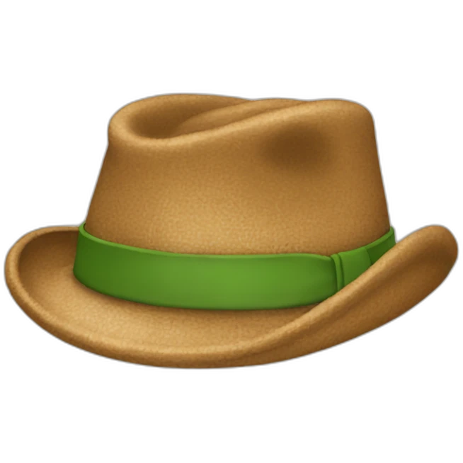 Pot down hat emoji
