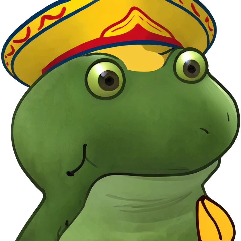 wearing a sombrero emoji