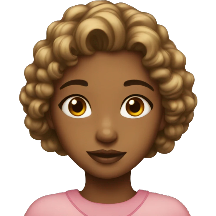 Colored heir girl emoji