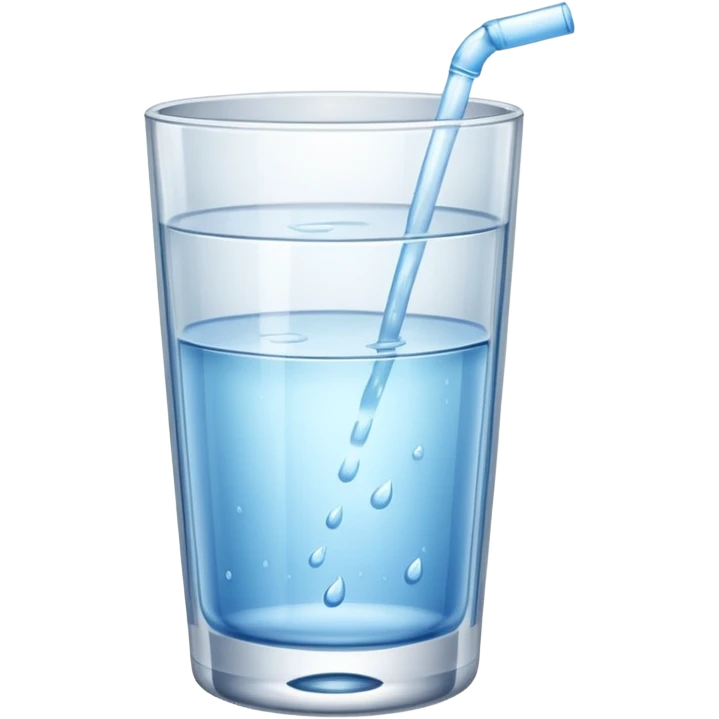 A glass of water emoji