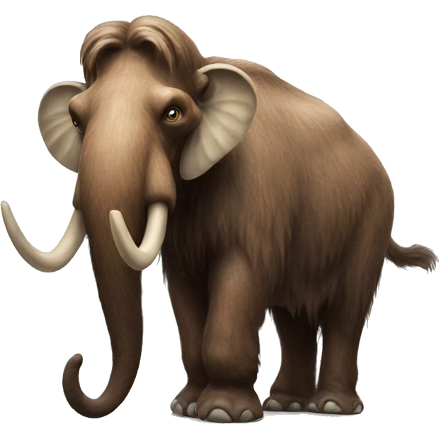 Hyper realistic mammoth  emoji
