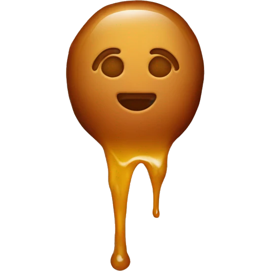 Fried with a sticky transparent sauce emoji