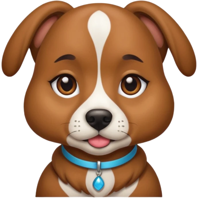 dog wearing makeup emoji