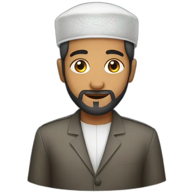 muslim with a kippa emoji