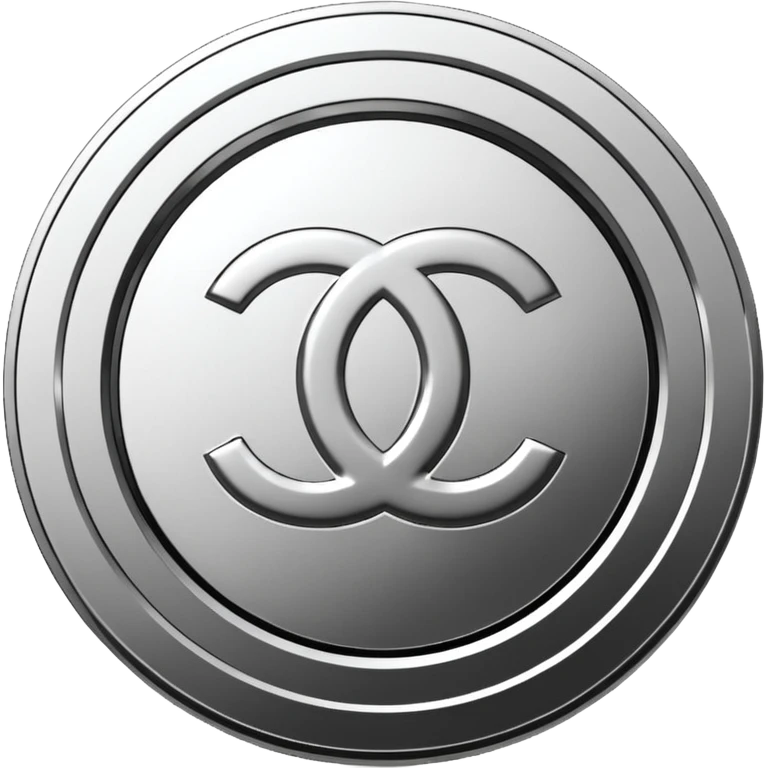Chanel white coins emoji