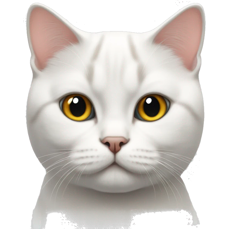 White british shorthair cat body  emoji