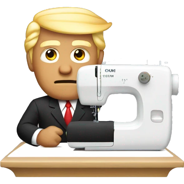 Donald trump sewing emoji