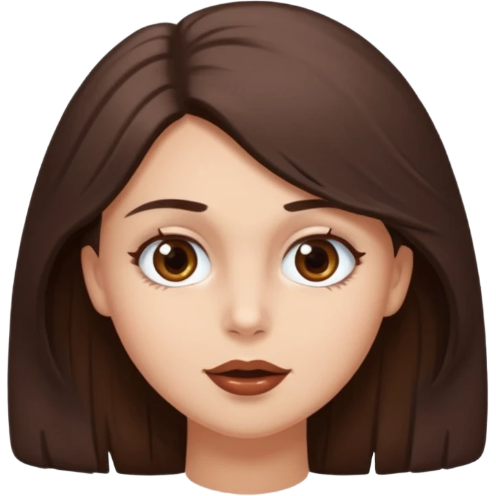 Une fille qui s’appelle Angèle aux cheveux marrons de neuf ans, qui adore les Capi, barra et aux yeux gris emoji