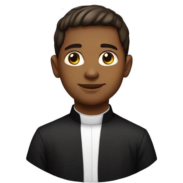 young catholic priest emoji