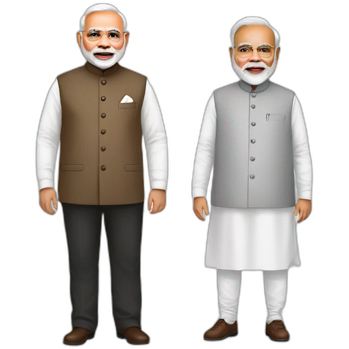 Narendra modi and Georgia  emoji
