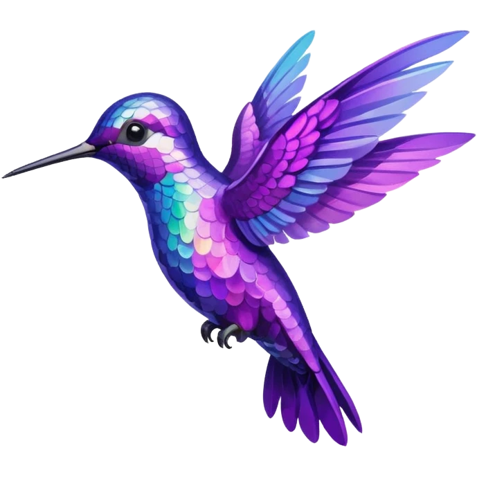 Purple hummingbird  emoji