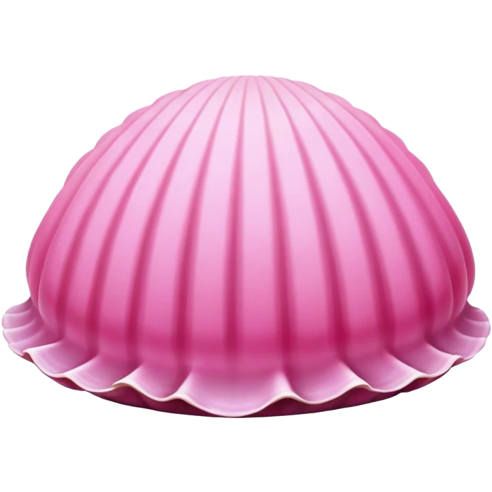 Pink clam shell emoji