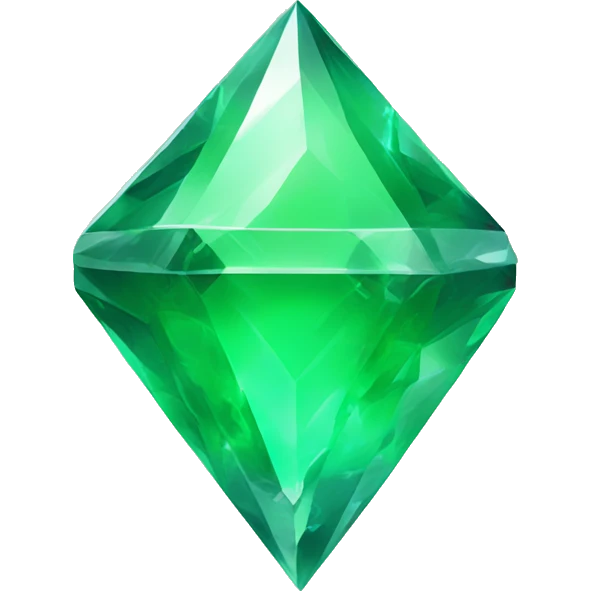 Green floating power up Crystal  emoji