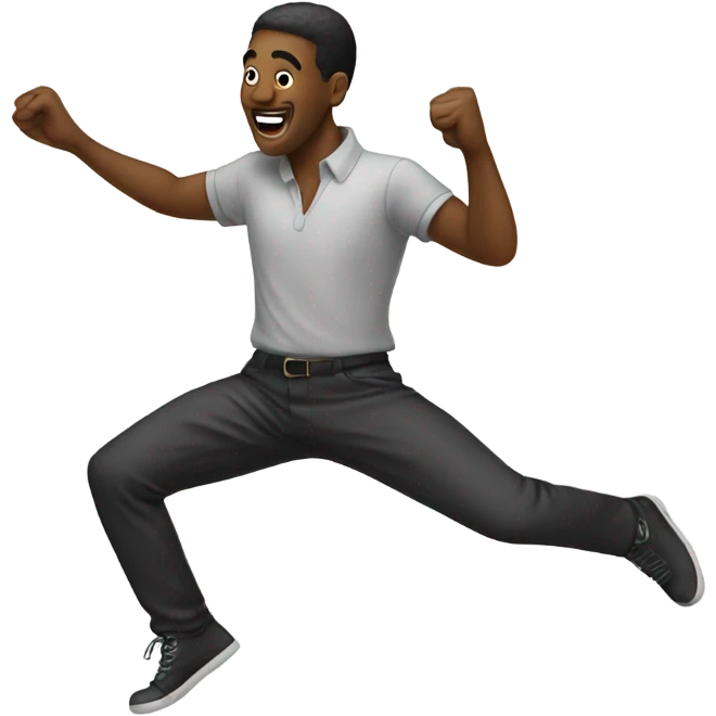 A guy dancing emoji
