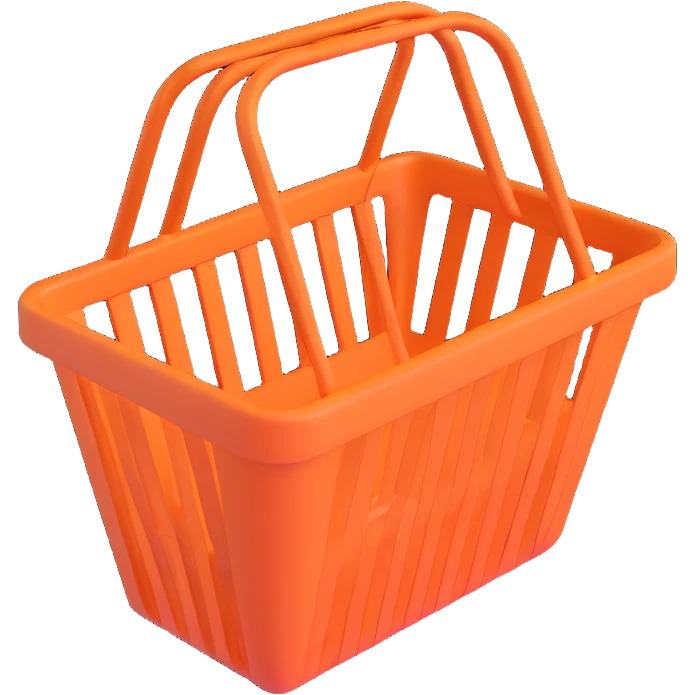 purple 3D shopping basket emoji