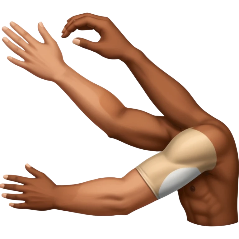 بازوی دو رنگ emoji